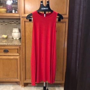 Cute red tank dress